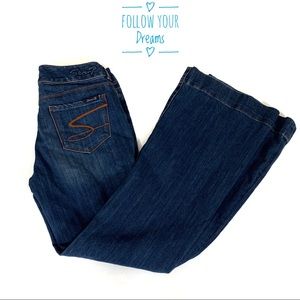 Seven7 Sexy Flare Jeans sz 30 Jeans 99% Cotton